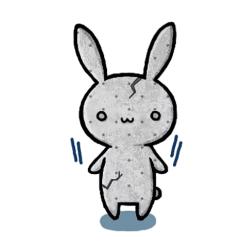 rabbit, conejo, conejo red cliff, conejo kawai, lindo conejo de dibujos animados