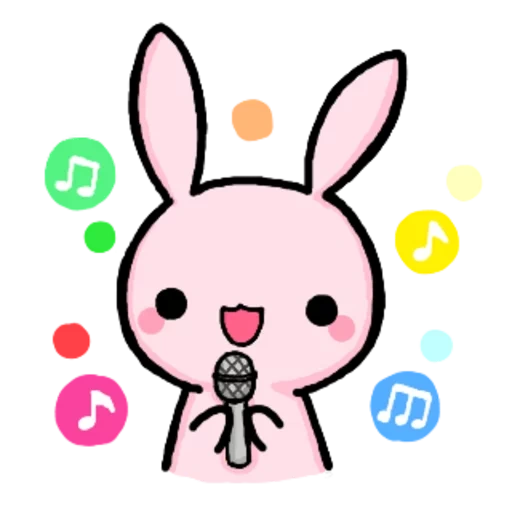 kawaii hare, desenhos fofos, rabbit dançando, desenhos kawaii, desenhos fofos de chibi