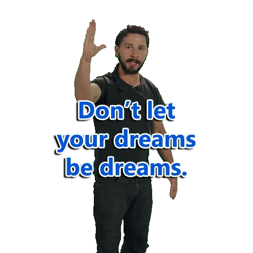 джаст ду ит, шайа лабаф, набор стикеров, just do it, shia labeouf just do it make your dreams come true