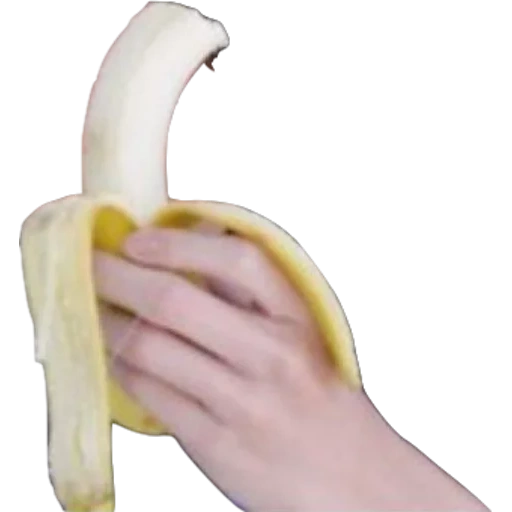 plátano, banana, mano de plátano, plátano abierto, la mano abre el plátano