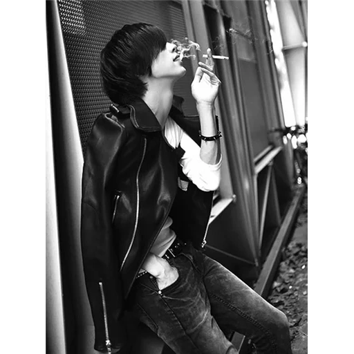 manusia, pria emo, bocah emo, won jong jin singer, photoshoot noir street