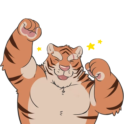 tigre gordo, o tigre é engraçado, menino tigre, caráter tigre, tiger de desenho animado