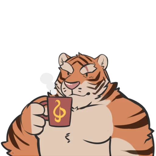 tigre, un tigre gordito, tigre boy, tigre bailando, tigre vectorial