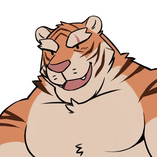 tiger, frie tigress, tiger character, affectionate tiger