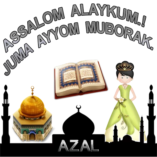 mujer joven, ramadán, zhuma muborak, vector de ramadán, furbrob uz zhuma muborak