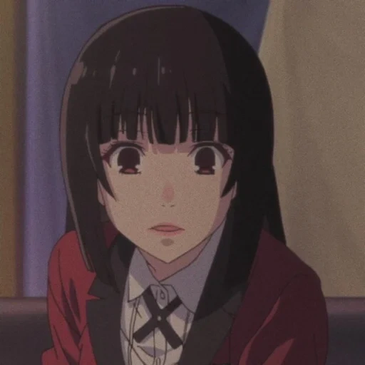 kakegurui, hermosa animación infantil, yumeko jabami icon, yumako jabami icons, estimulación loca de animación