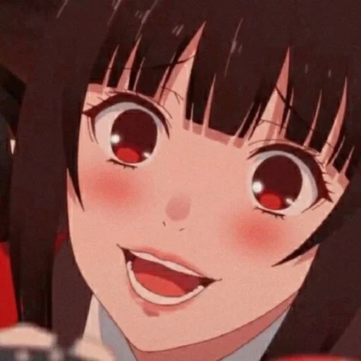 yumeko, kakegurui, kakeguru yumeko, excitenção crolação 18, anime emoção louca