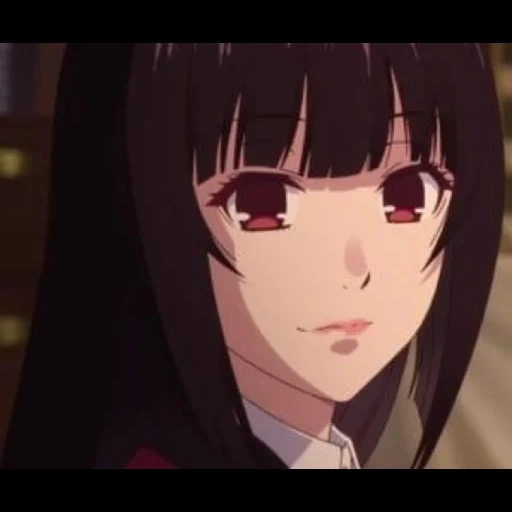 yumeko, kakegurui, jabami yumeko, personnages d'anime, l'excitation folle d'edith