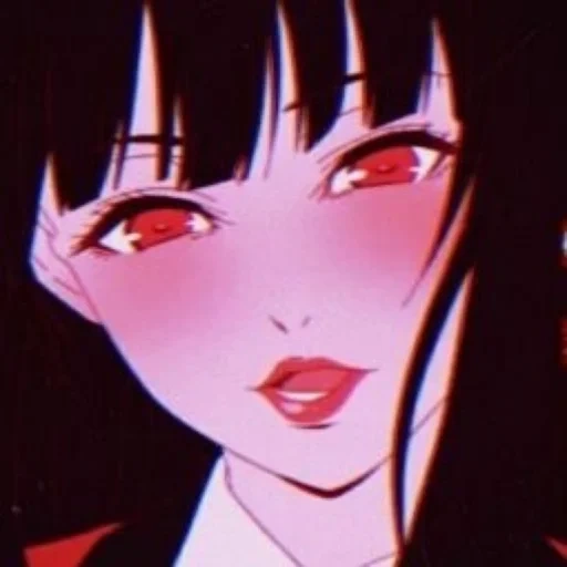 yumeko, kakegurui, yumeko kakeguru, kakegurui kegembiraan gila, edith anime mad isart