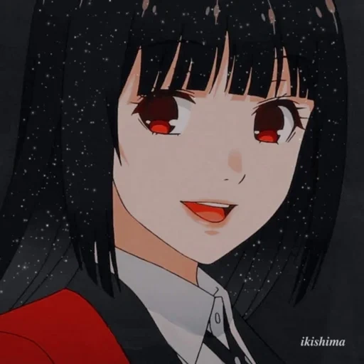 kakegurui, l'excitation folle de yumiko, l'excitation folle de yumiko, anime de yumiko crazy stimulant, les personnages passionnants de yumiko