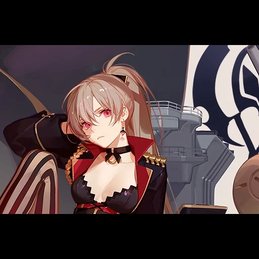 azur lane, anime girl, jean bar azul lane, azur lane jean bart, iris light dan dark azur lane