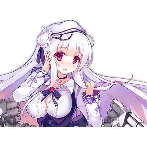 azur lane, menina anime, animação azur lane, cygnet azur lane, animação azur lane belfast