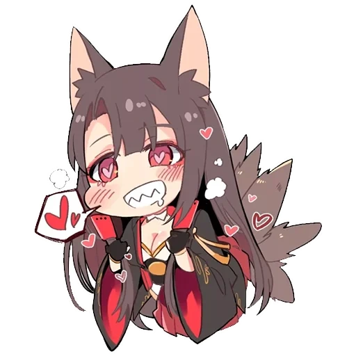 riko akagi, chibi tianqing lane, akagi azur lane, karakter anime, ali league of legends red cliff