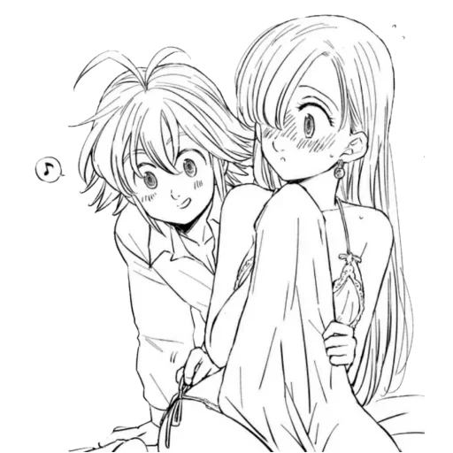 gambar anime, meliodas elizabeth, manga meliodas elizabeth, komik meliodas elizabeth, tujuh dosa fana meliodas elizabeth 18