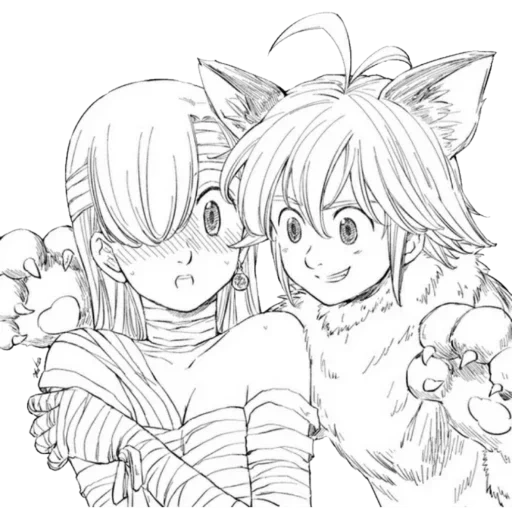 meliodas some, meliodas ap felk, seven mortal sins, meliodas elizabeth chibi, meliodas elizabeth manga