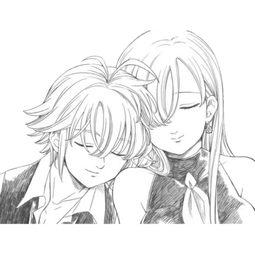 meliodas ap felk, sette peccati mortali, meliodas elizabeth love, meliodas elizabeth kiss manga, sette peccate mortali meliodas elizabeth 18