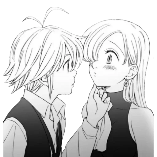 meliodas ap felk, meliodas elizabeth kiss, meliodas elizabeth kiss 18, meliodas elizabeth kiss manga, sieben sterbliche sünden meliodas elizabeth 18