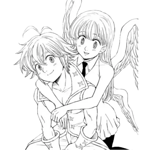 meliodas elizabeth, meliodas elizabeth manga, meliodas demon elizabeth, meliodas elizabeth love, sette peccate mortali meliodas elizabeth 18