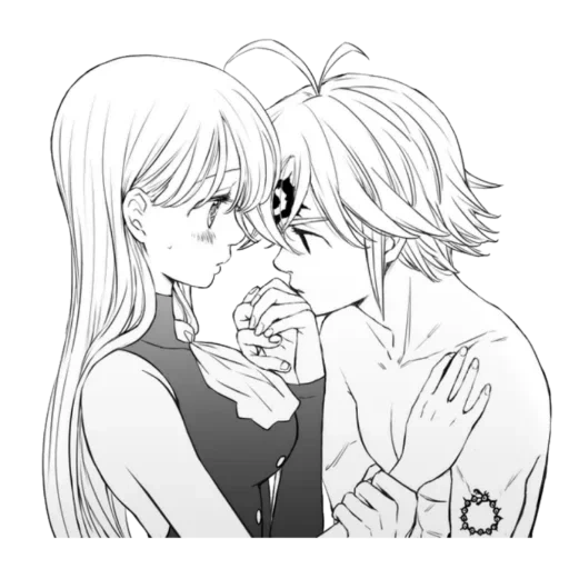 meliodas elizabeth, meliodas elizabeth 18, meliodas elizabeth kiss, sieben sterbliche sünden meliodas elizabeth, sieben sterbliche sünden meliodas elizabeth 18