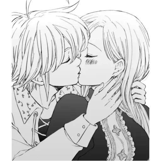 meliodas elizabeth, meliodas elizabeth liebe, meliodas elizabeth kiss, meliodas elizabeth kiss manga, sieben sterbliche sünden meliodas elizabeth 18