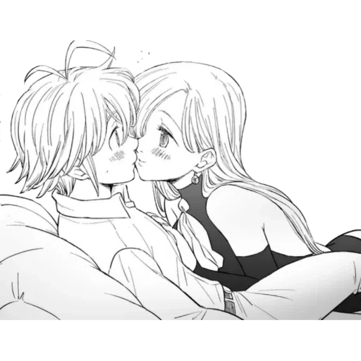 meliodas ap felk, meliodas elizabeth love, meliodas elizabeth kiss manga, sete pecados mortais meliodas elizabeth, sete pecados mortais meliodas elizabeth 18