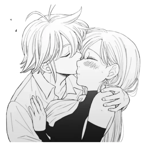 meliodas elizabeth, meliodas elizabeth liebe, meliodas elizabeth kiss, meliodas elizabeth kiss manga, sieben sterbliche sünden meliodas elizabeth 18