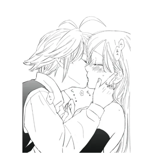 meliodas elizabeth, meliodas elizabeth liebe, meliodas elizabeth kiss, meliodas elizabeth kiss manga, sieben sterbliche sünden meliodas elizabeth 18