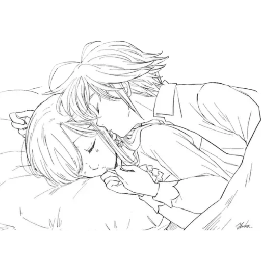 anime drawings, meliodas elizabeth, meliodas elizabeth 18, meliodas elizabeth kiss, meliodas elizabeth sleep together