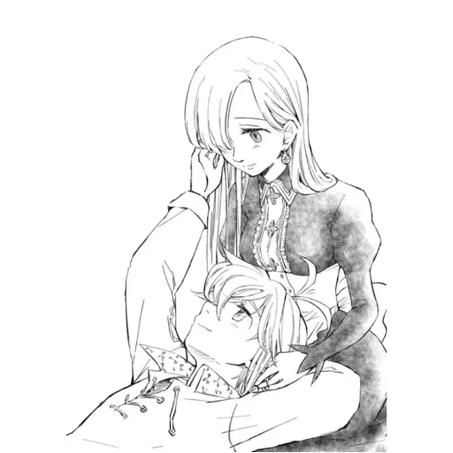 lindos casais de anime, 7 pecados mortais, meliodas elizabeth 18, sete pecados mortais, meliodas elizabeth love