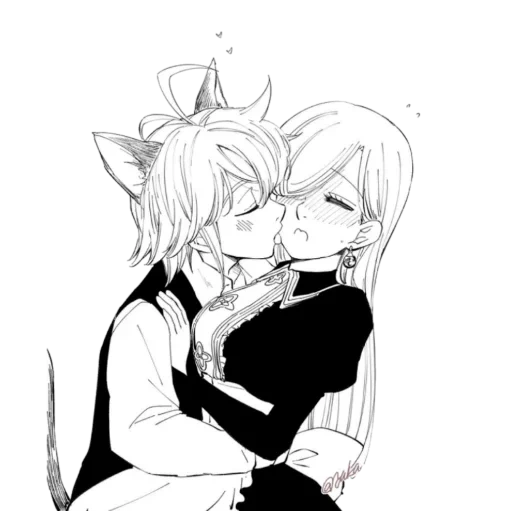 anime un peu, couple anime, dessins d'anime, beaux couples d'anime, meliodas elizabeth hyundai 18