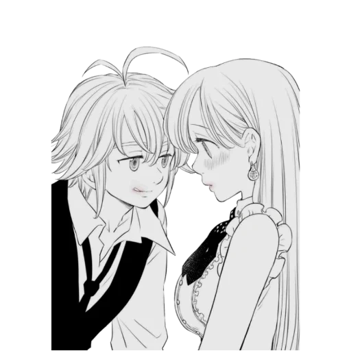 meliodas elizabeth, meliodas elizabeth kiss, meliodas elizabeth kiss manga, sept mortels péchés meliodas elizabeth, sept mortels péchés meliodas elizabeth 18