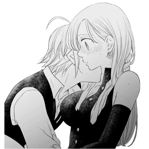 meliodas elizabeth, meliodas elizabeth love, meliodas elizabeth kiss, sept mortels péchés meliodas elizabeth, sept mesins mortels manga meliodas elizabeth