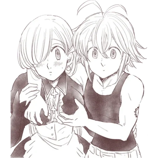 meliodas ap felk, elizabeth meliodas, 7 peccati mortali meliodas elizabeth, sette peccate mortali meliodas elizabeth 18, sette caratteri dei peccati mortali meliodas elizabeth