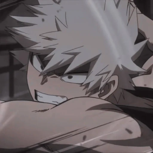 bakugo, bakugou, bakugo katsuki, anime di screenshot di katsuki bakugo explosion, il regalo è la mia battaglia eroica e dell'accademia bakugo