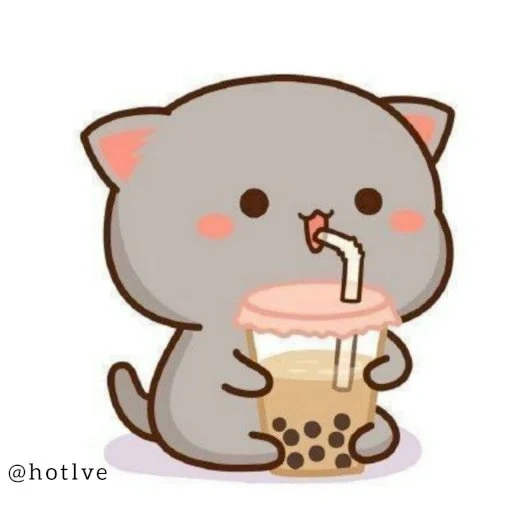 kucing chibi, gambarnya lucu, hewan kawaii, kitty chibi kawaii, gambar kucing lucu