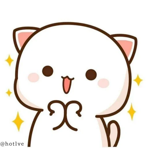 gatos kawaii, gatos kawaii, lindos dibujos de kawaii, ganado lindos dibujos, dibujos de lindos gatos