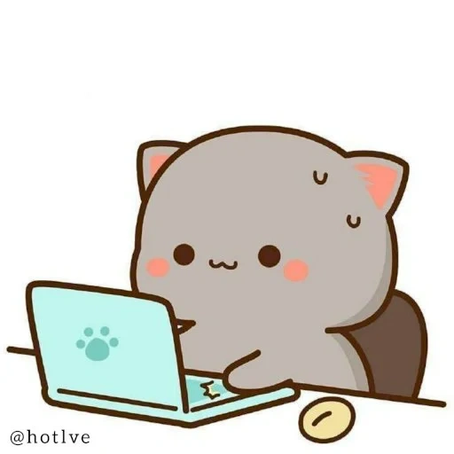 katiki kavai, dibujos de kawaii, postal linda gato, ganado lindos dibujos, dibujos de lindos gatos