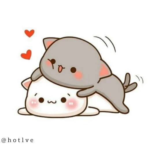 cute drawings, cute pictures, cute kawaii drawings, lovely kawaii cats, kawaii cats love