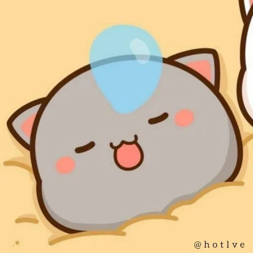kucing chibi, kucing gram mochi, gambar kawaii yang lucu, kucing kawaii yang cantik, wallpaper kucing mochi persik dan goma