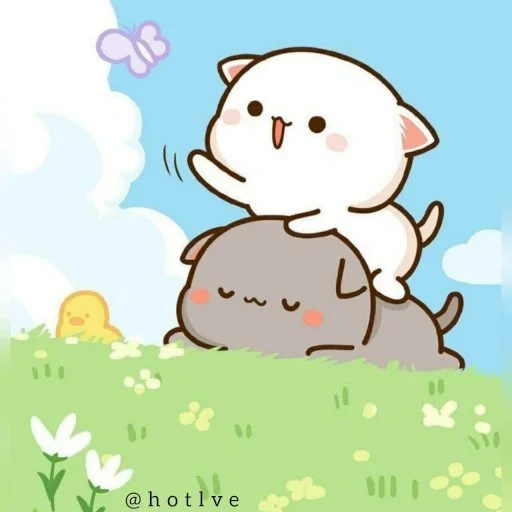 kawaii hugs, dear drawings are cute, cute kawaii drawings, cattle cute drawings, lovely kawaii cats