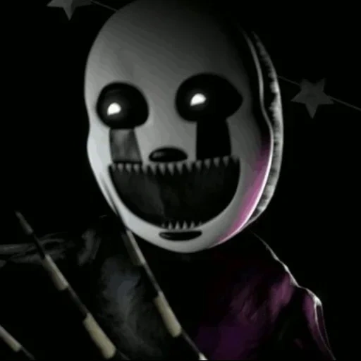 captura de tela, fantoche fnaf, cinco noites no freddy, fnaf 4 puppet screamer, puppet de puppet pesadelo