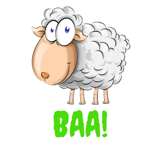 dibujo de ovejas, dibujo de ovejas, oveja de dibujos animados, oveja vectorial, baa baa oveja blanca