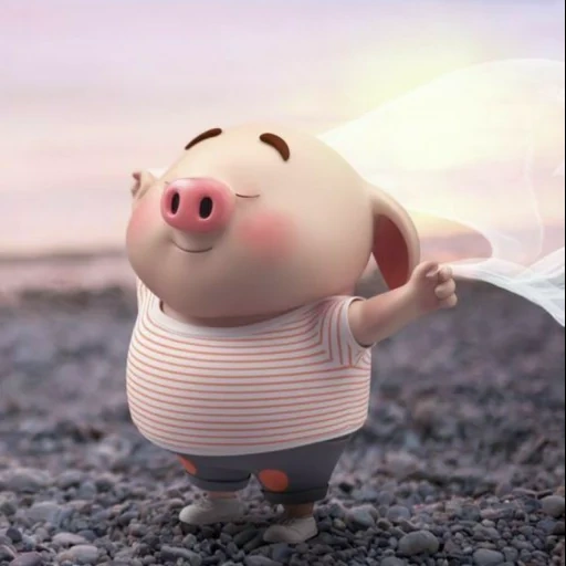 свинка, свинья, поросенок милый, обои poley piggy, счастливая свинья