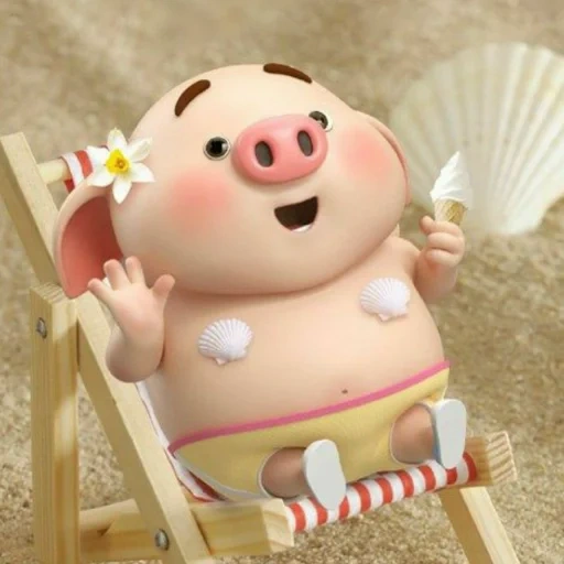 le cochon est doux, le cochon du dessin animé, cochon, le papier peint a de jolis grognements, téléphone sachses avec des porcs