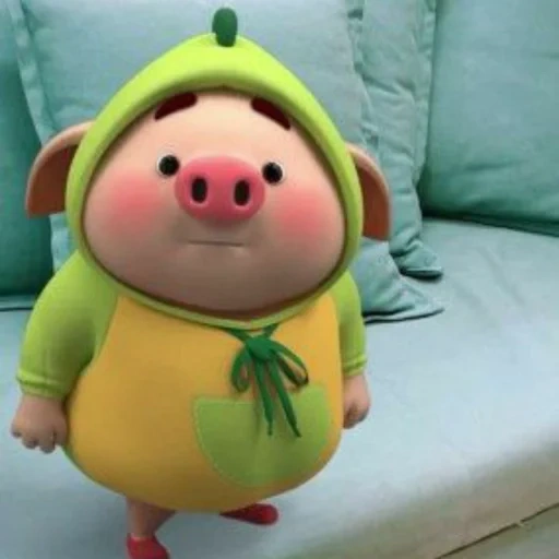 piggy, sebuah mainan, babi kecil, anak babi itu lucu, babi menari