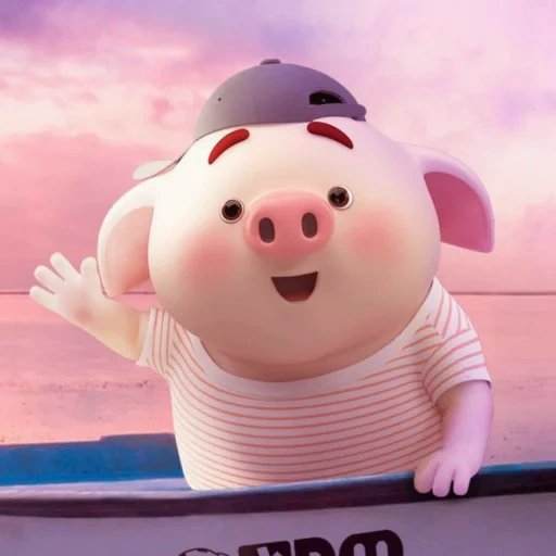 piggy, babi, babi kecil, babi itu manis, babi yang bahagia