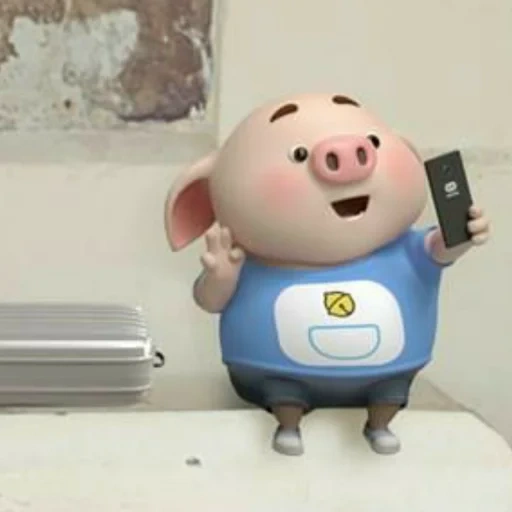 porcin, petit cochon, étiqueter, piggy's pig, dessins animés sur les porcs drôles