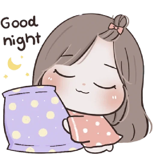 good night, good night sweet, fun night, selamat malam gadis ekspresi