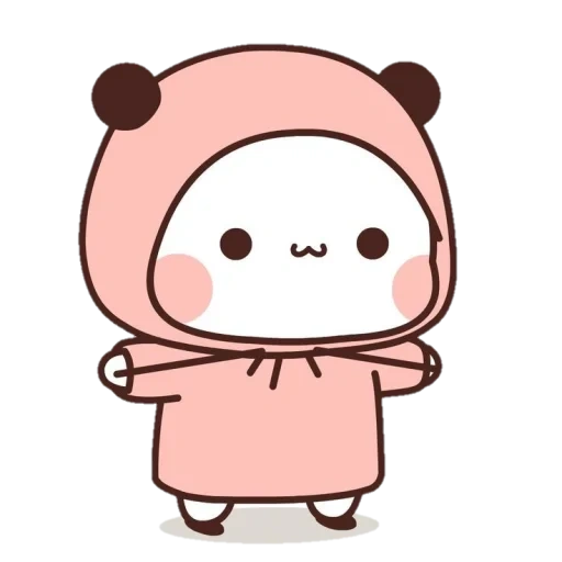 kawaii, kavai drawings, cute drawings, illustrations are cute, panda is a sweet drawing