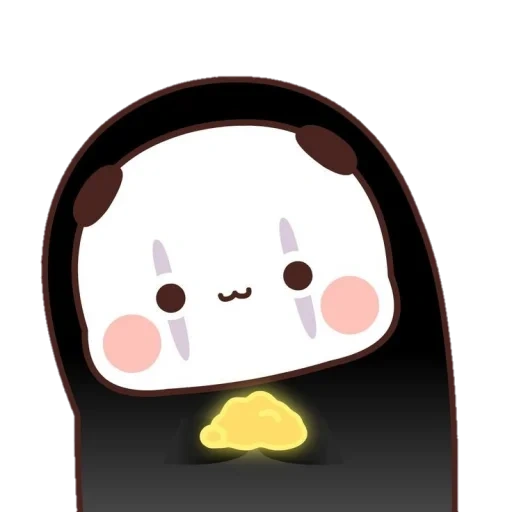 chibi sin rostro, pegatinas de panda, caonasy sin rostro, sugar brownie panda bear comics, rakuten panda ikue ōtani se envía anime